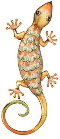 Geschenkestadl Salamander Metallfigur Wanddekoration Gartendekoration 65cm Haus Hof Garten Dekoration Deko