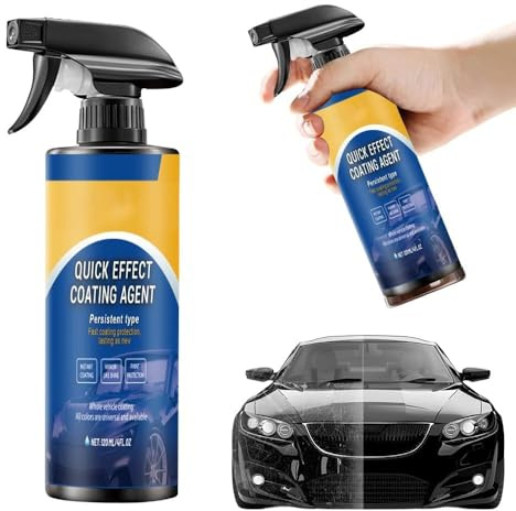 3 in 1 Hochschutz-Auto-Beschichtungsspray – Quick Effect Coating Agent for Car – Advanced Car Quick-Acting Coating Agent Spray für Kratzer-Reparatur, Glanz & Schutz(PACK 1)