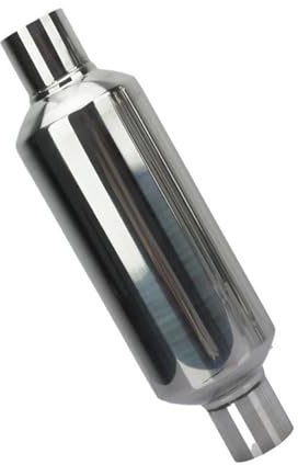Tubos Escape Automóviles Tubo De Escape Silenciador De Acero Inoxidable 51 Mm 57 Mm 63 Mm 76 Mm Para Coche Accesorios De Silenciador Y Resonador YIJIAVSX(63MM)