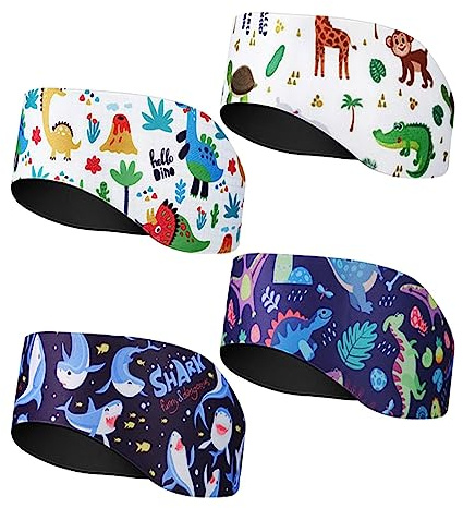 4 diademas de natación con protección auditiva para hombres y mujeres, estilo B