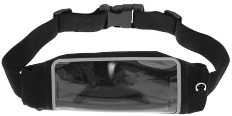 CIYODO Lauf Bauchtasche für Damen mit Reflektierendem Streifendesign Verstellbare Hüfttasche aus Chinlon für Nachtsport und Arbeitsschutz