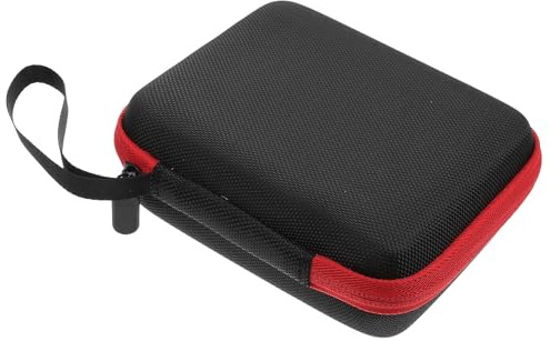 AKOOSY Bolsa para Guardar Púas de Guitarra de Eva Diseño Rojo, Organizador Portátil Que Previene la Pérdida de Plectros, Adecuado para Músicos y Uso en Mochila