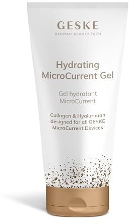 GESKE | Hydrating MicroCurrent Gel | Måste för alla GESKE MicroCurrent Devices | Ansiktsvård med glycerin | Skonsam vård | Vattenbaserad kontaktgel | Utan djurförsök