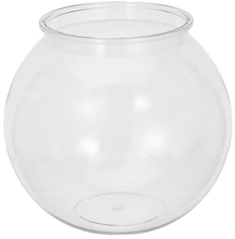 YOSADIER Terrario de Plástico Transparente Mediano para Plantas Hidropónicas, Jarrón en Forma de Globo para Suculentas y Cactus, Pecera Decorativa Multifuncional para Hogar y Oficina
