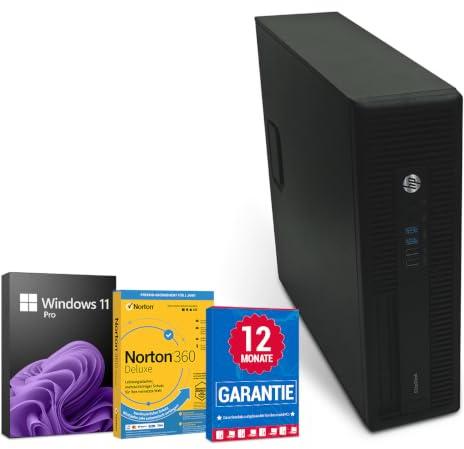 HP EliteDesk 800 G2 PC Computer Intel Core i5-6500@ bis zu 3,6 GHz 8 GB 256 GB SSD mit Windows 11 Pro & GRATIS Bluetooth, WLAN & Antiviren-Software inkl. 12 Monate Garantie (Generalüberholt)