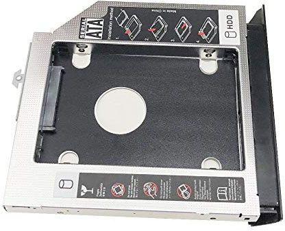 2nd HDD SSD Hard Drive Optical Bay Frame Caddy Tray for HP Probook 6460b 6465b 6470b 6475b with Bezel Front Cover Mounting Bracket