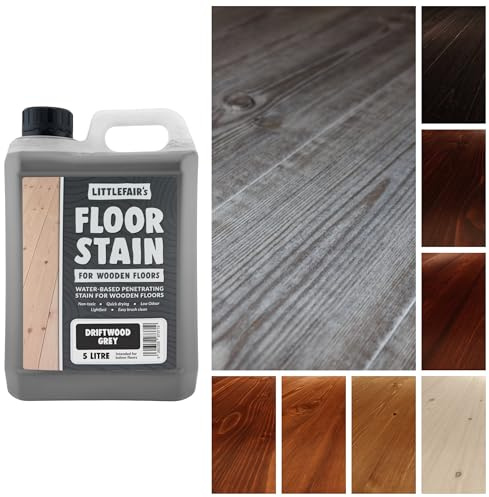 Littlefair's Tinte a base de agua (5 l, gris madera deriva de la deriva)