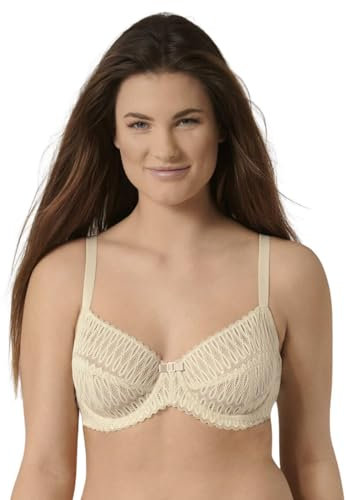 Triumph Womens Aura Spotlight Wired Bra, Creamy Dream, 34D UK