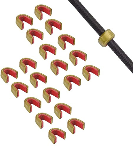 NIKA ARCHERY Nock Point 20 Stück Bogenschießen String Nocking Points Schleife String Schnalle Clip für Compound und Recurve Bogen