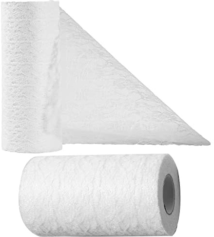 OSVINO Tischläufer Spitze Weiß 15cm x 25m – Elegante Hochzeit Deko, Kommunion, Taufe, Party & DIY Tischdeko | Weiße Tischband für Feierlichkeiten, Gartenpartys & kreative Bastelprojekte