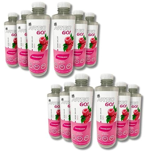 ARTIO GO! Frambuesa Bebida isotónica elaborada con un 3% de agua de mar y 78 minerales biodisponibles que proporcionan la mejor hidratación (12x500ml)