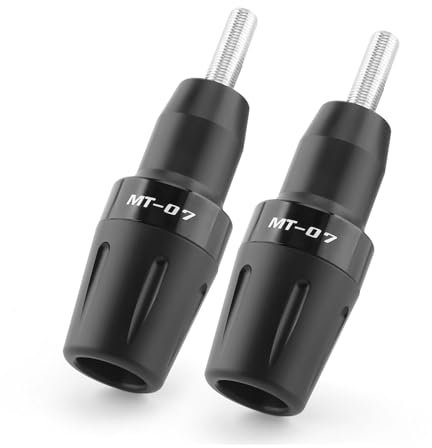 Sturzpads Rahmenschutz Fallschutz Rahmen Slider Crash Protector Fallen Schutz Spulen Pad Für Yamaha MT07 Tracer 700/7/GT FZ07 MT-07 Motorrad Zubehör(Black)