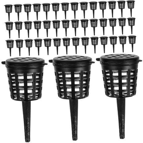 Toddmomy 180 Piezas Cesta de Fertilizante Portátil con Tapa Resistente al Agua para Plantas Acuáticas y Bonsáis Unidades Contenedor de Nutrientes para Jardín y