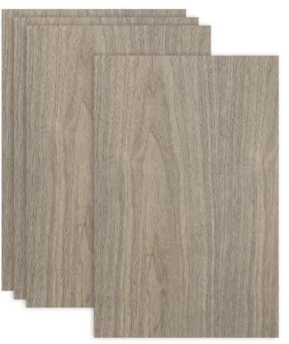 QUARKZMAN 4 Pezzi Fogli Di Compensato Di Noce 30 x 45 x 3 Mm Legno Non Finito Pannelli Leggeri E Resistiti Per Taglio Laser Incisione Artigianato Pittura Modelli Aeroplani