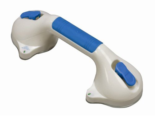 Super Grip - Mango de seguridad de sujeción permanente, barra de agarre para baño y ducha de 12 pulgadas, atornillado para un apoyo seguro, agarre contorneado antideslizante, montaje horizontal