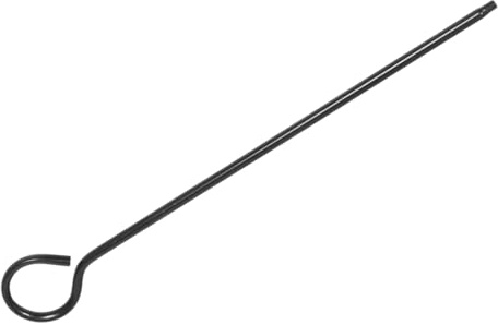 Kichvoe Asta di Ricambio in Metallo Nero per Scovolo Spazzacamino Antiscivolo, per Pulizia Stufa e Manutenzione della Canna Fumaria