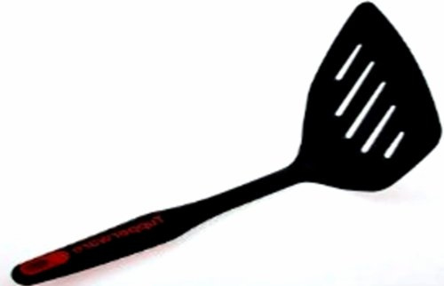 Tupperware - Großer Pfannenwender - Schwarz, PA, SEBS, 32,5 cm, Rechteckig mit abgerundeten Ecken, Nylon Griff, Wender