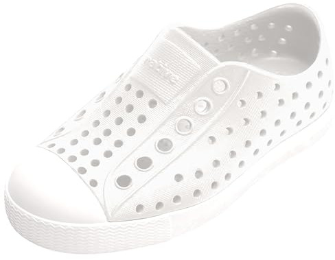 Native Unisex Jefferson Fashion Sneaker, Shell White/Shell White, UK 4
