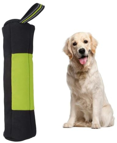 Pssopp Hunde Futterdummy, Trainingsdummy für Leckerlies, Oxford Stoff, S-Größe, Grün