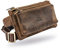 Marsupio alla moda in finissima pelle di bufalo I Da donna e uomo I Raffinato look vintage I Ampi scomparti e chiusura lampo sicura I Marsupio in vera pelle marrone I Look retro unisex I Unisex