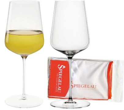 Spiegelau & Nachtmann DEFINITION 1355161 Z107225 Lot de 2 verres universels avec chiffon de polissage