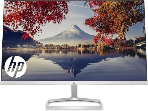 HP FHD Monitor, HDMI, Black Head, Silver Stand, 24-Inch