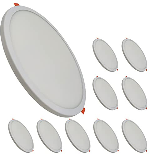 LED ATOMANT 10x Panel LED Empotrable Corte 50-180mm 20W Color Luz Neutra | Color Blanco Neutro 4500K, 1800 Lumenes