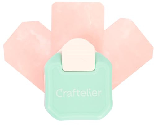 Craftelier - 3 in 1 Corner Punch with Pressure Lever for Making 3 Sizes of Tag Corners on Paper, Cardstock and Photo Paper : Special for Scrapbooking and Crafting