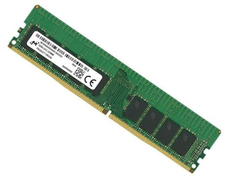 MICRON Server Memory Module DDR4|16GB|UDIMM/ECC|3200MHz|CL 22|1.2V|MTA18ASF2G72AZ-3G2R1R