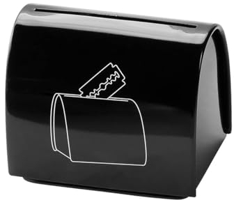 JUHONNZ Razor Etui für Sicherheitsrasierklingen,Sicherheits-Rasierklingen-Etui Rasiermesser Double Edge Sicherheits-Rasierklingenbank für die Aufbewahrung von Rasierklingen
