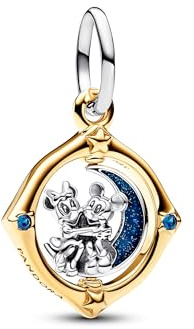 Pandora Disney Anhänger Tinkerbell, Sterlingsilber und 14karätig vergoldet, mit klarem Cubic Zirkonia