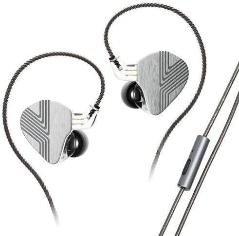 ARTTI R3 in ear monitor hörlurar dynamisk drivrutin trådbundna öronsnäckor med 2 stift 0,78 mm avtagbar kabel, HiFi-stereo IEM-hörlurar för DJ sångare musiker ljudfil (Typ-C med mikrofon)