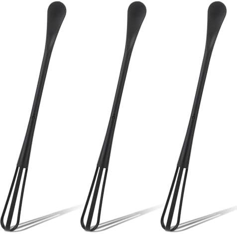 Abeillo 3 Pcs Mini Fouets Portables œUf Fouet En Plastique, Ustensile De Cuisine De Batteur D'Oeufs Multifonctionnels Pour MéLanger Les IngréDients Les Sauces, Battre Les œUfs, Remuer