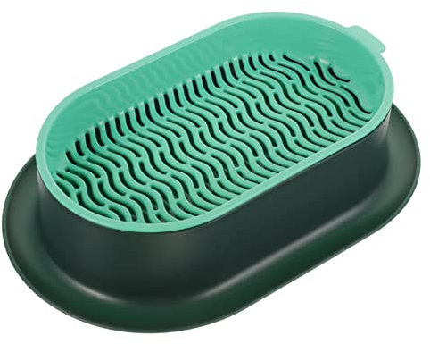 CIYODO Hydroponische Katzenminze Pflanzbox Katzenminzen Hydrokultur Schale Aus Kunststoff Doppelschichtig Praktisch Für Hydrokultur Katzen Grasschale