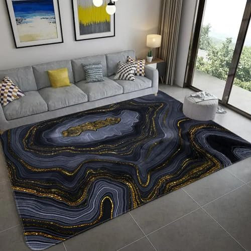 Teppich Läufer Flur Marmorstruktur 3D Küchenläufer, Lange Korridor Teppich, Für Flurtreppen Schlafzimmer,rutschfest Schallschutz Türmatte Mit 80 X 160 cm / 31.49 X 62.99 - Leicht Zu Reinige -5.37528