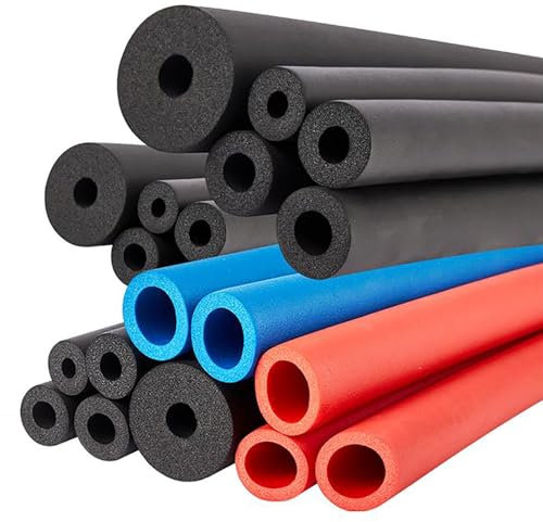 2.0m Foam Tubing for Outdoor Pipe Insulation Water Pipe Wrap Insulation Frost Protection Sponge Protective Sleeve Flexible Hose Tubes Lagging Pipe Covers for Handle Grip Support, Thickness 15 20 mm(Bl