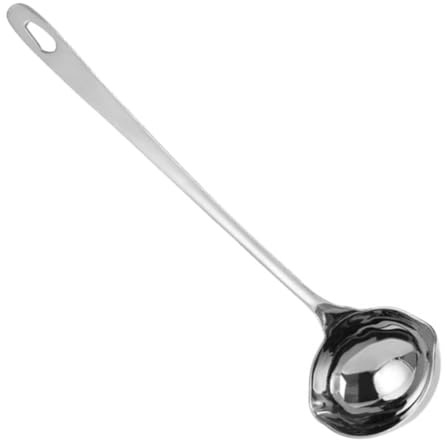 SHOWERORO Louche Métal Avec Bec Verseur Pour Soupe Et Eau Ustensile De Cuisine Multifonctionnel Acier Inoxydable