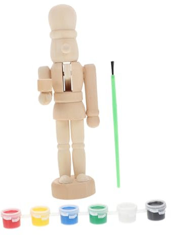 Amosfun Ostern Nussknacker Holz Malerei Ornament König Soldat Nussknacker Spielzeug Unvollendete Figuren Für Desktop Home Office Dekoration