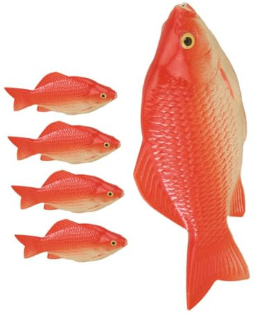 ibasenice 5stücke Künstlicher Karpfen Als Dekofisch Für Aquarien Schwimmende Fisch-deko Aus Schaumstoff Kompakte Fischfigur Für Heimaquarien Realistische Karpfen-deko