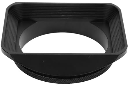 Paraluce quadrato da 62 mm con copriobiettivo, filettatura nera, in lega di alluminio, accessorio nero per fotografia fotografica