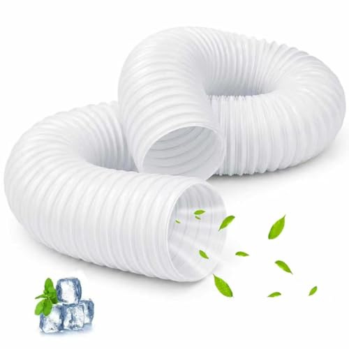 Abluftschlauch,150mm Durchmesser 2M Länge,PVC Abluftschlauch Klimaanlagen,Einziehbarer Klimaanlagenschlauch,Verwendet für Klimaanlage Wäschetrockner Abzugshaube Dunstabzugshaube