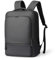 MARK RYDEN 15.6 inch Laptop Backpack, PU Commuter Work Bag with USB-C Charging Port, Water-Repellent Business Backpack Men - Black