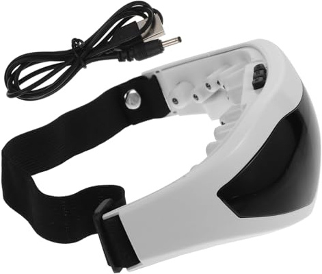iplusmile Masajeador de Ojos Eléctrico Pequeño Carga Usb, Dispositivo de Masaje Ocular Multifrecuencia, Ergonómico y Portátil para Aliviar Fatiga Ocular en Cuidado Profesional Salud