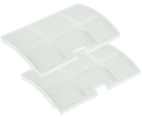 vhbw 2x Staubsaugerfilter kompatibel mit Sebo Automatic X3 | XP, X4, X1, X2, X5, XP 3, XP 2 Staubsauger - Abluftfilter Weiß