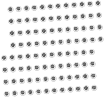 HOMSFOU Lot de 500 Cache-Œil pour Animaux Yeux Mobiles Autocollants en Plastique