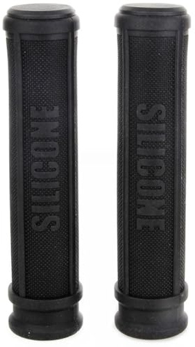 Vilgftyiet Silicone for Bicycle Grips 130mm Comfort Ergonomic Anti-Slip Handlebar Pads for Road for Bike Mountain Cycling, Pack of 1 Pair