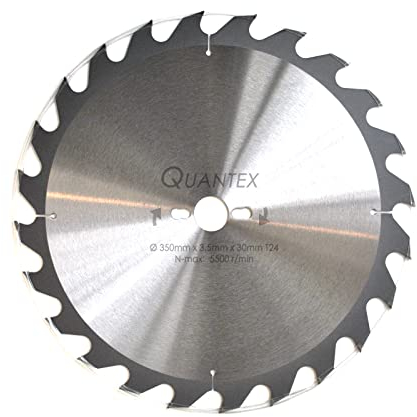 Kreissägeblatt NAGELFEST ø 350mm x 30mm mit speziellen HM nagelfesten Zähnen. Baustellensägeblatt – Brennholzsägeblatt.