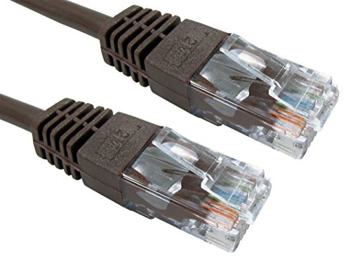 5m CAT5e Cable/Network Ethernet Cable/BROWN / RJ45 Plugs/Internet