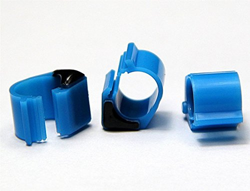 F-P Detaljer om 10 st elektronisk RFID-duva fågelringtagg för spårning med 134,2 khz Hitag256 (blå)