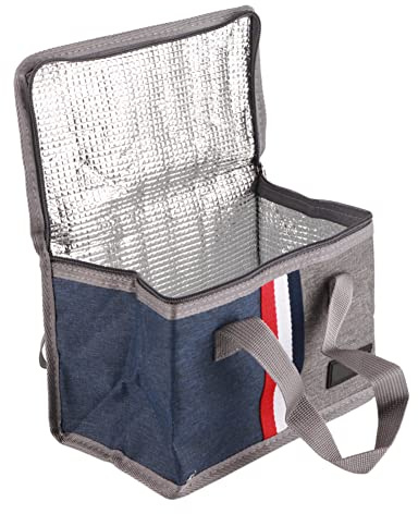 Zerodis Insulated Lunch Bag, Portable Heat and Cold Preservation Travel Food Bag, Thermal or Cool Lunch Travel Picnic Storage Box for Adults Kids, Food Lunch Case for Company and School (A)